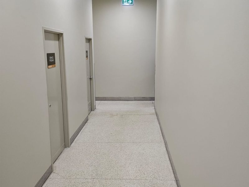 Painting works at a Perth shopping centre