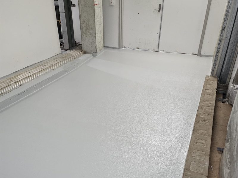 Plant room painting and floor coating at a commercial building